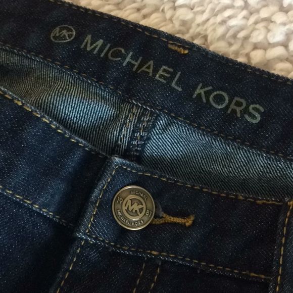 💞Michael Kors💞dark blue boot cut jeans - Picture 3 of 8